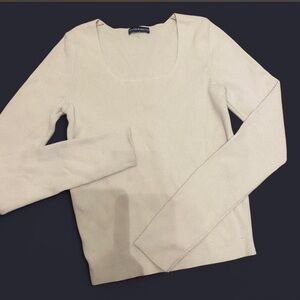 Super rare brandy melville light spring summer beige long sleeve